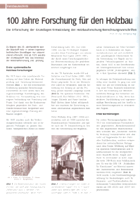 100 Jahre Holzbau
